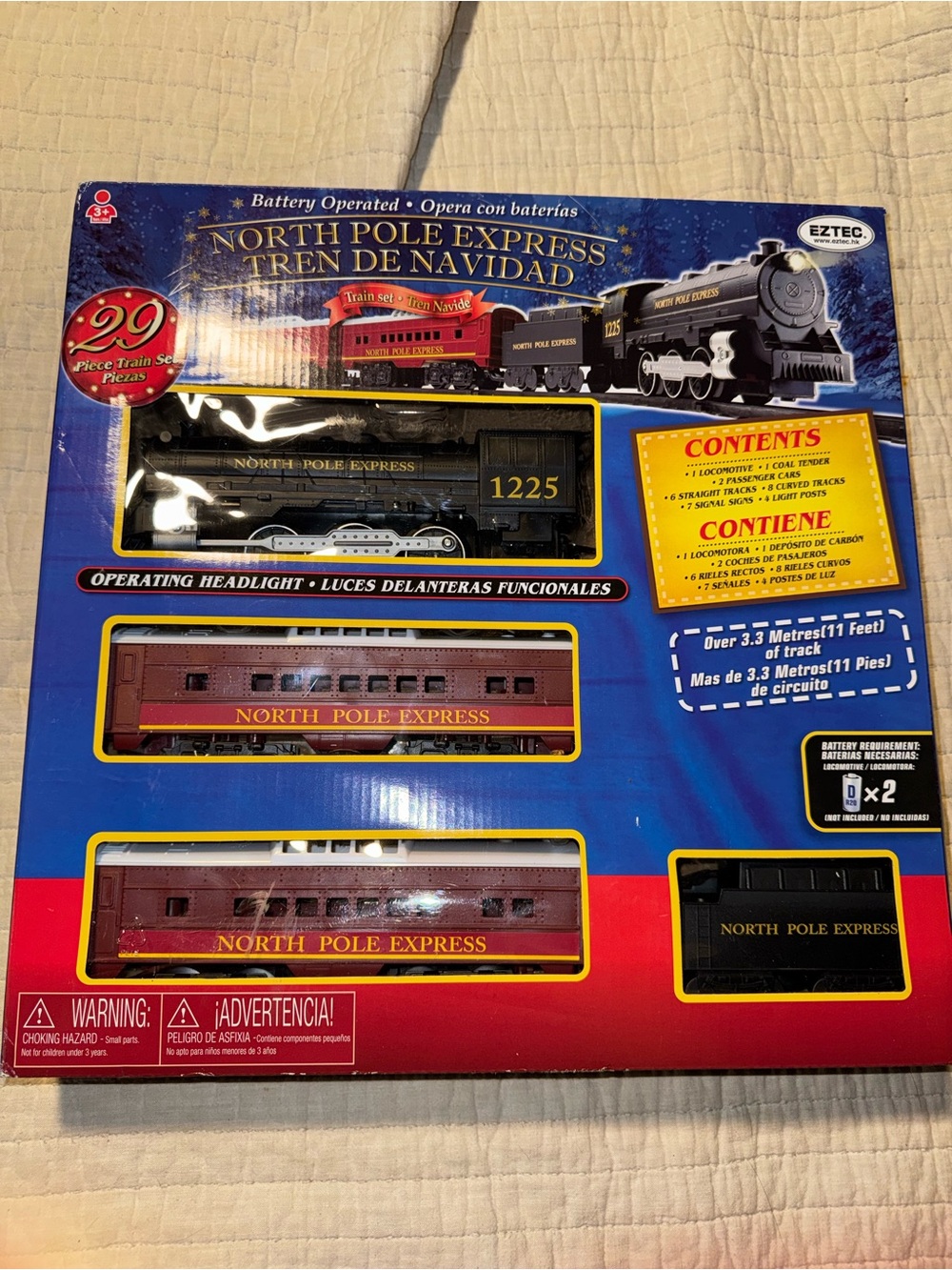 North Pole Express Holiday Train Set - Red & Black
